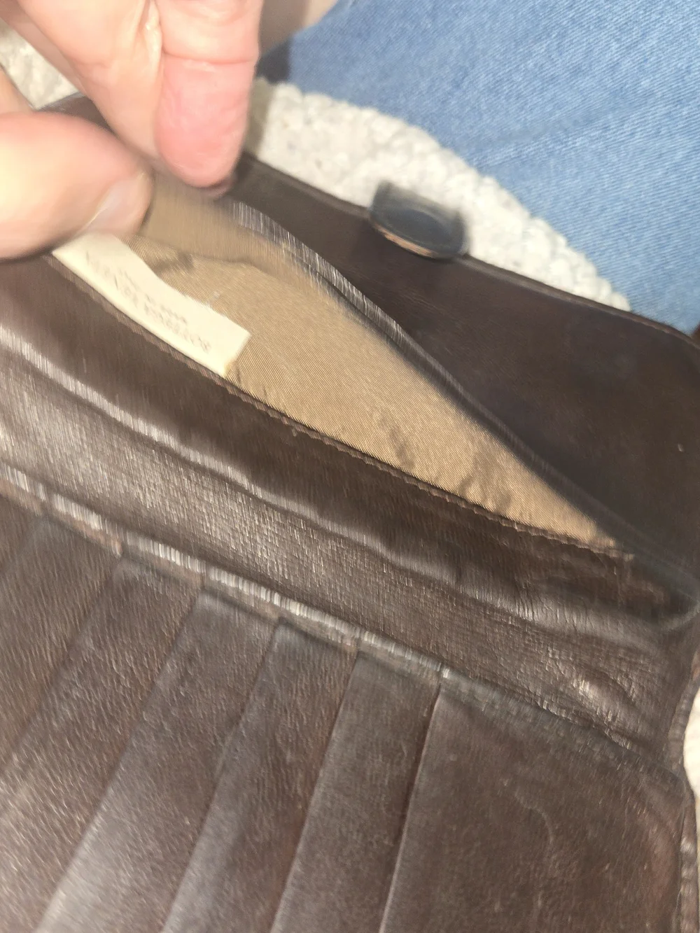 Bottega Veneta Dark Brown Intrecciato Woven Leather Zip Wallet Bifold Authentic
